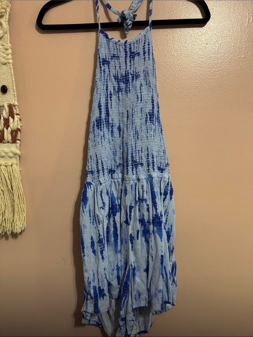 Mudd Light and Royal Blue Tie-Dye High-Low Skirt